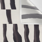 Black & White Abstract Collage #2 Wall Tapestry Gallery Image 3