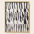 Black & White Abstract Collage #2 Serving Tray Gallery Image 1