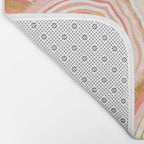 Coral Agate Abstract Bath Mat Gallery Image 2