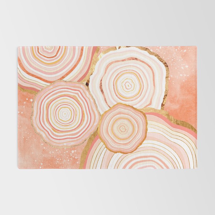 Coral Agate Abstract Rug Gallery Image 2