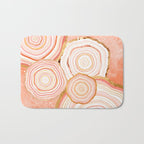 Coral Agate Abstract Bath Mat Gallery Image 1