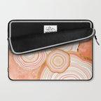 Coral Agate Abstract Laptop Sleeve Gallery Image 2