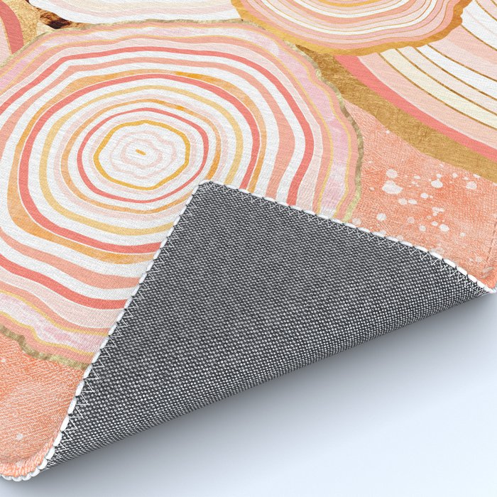 Coral Agate Abstract Rug Gallery Image 4