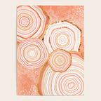Coral Agate Abstract Poster Gallery Image 4