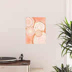 Coral Agate Abstract Poster Gallery Image 2