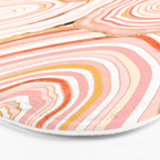 Coral Agate Abstract Bath Mat Gallery Image 3