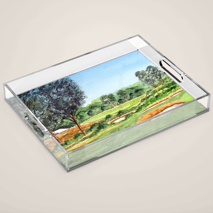 Merion Golf Course 16th Hole Acrylic Tray Gallery Image 1