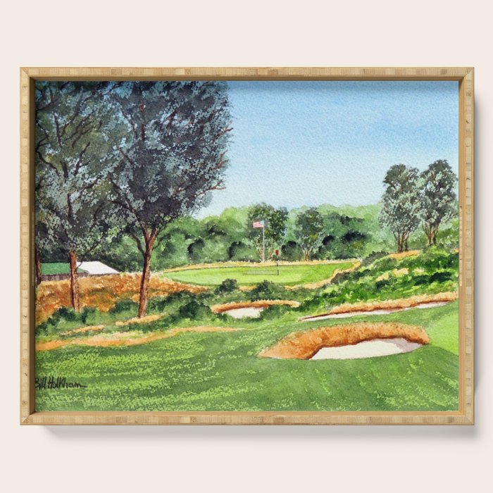Merion Golf Course 16th Hole Serving Tray Gallery Image 1