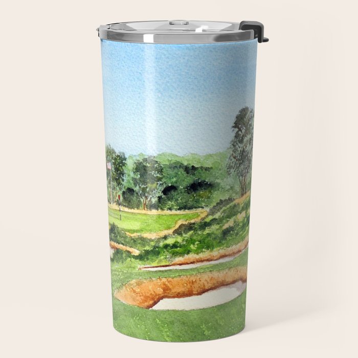 Merion Golf Course 16th Hole Travel Mug Gallery Image 2