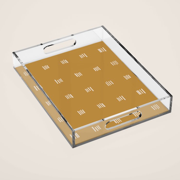 desert checks Acrylic Tray Gallery Image 1