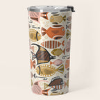 Mid Mod Deep Sea Fishing Ivory Travel Mug Gallery Image 2