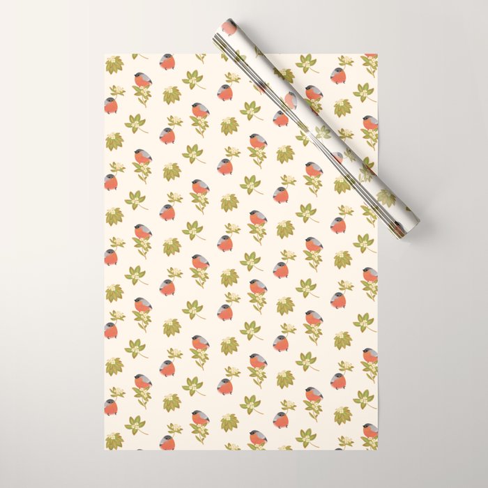Eurasian bullfinch 2 Wrapping Paper Gallery Image 1