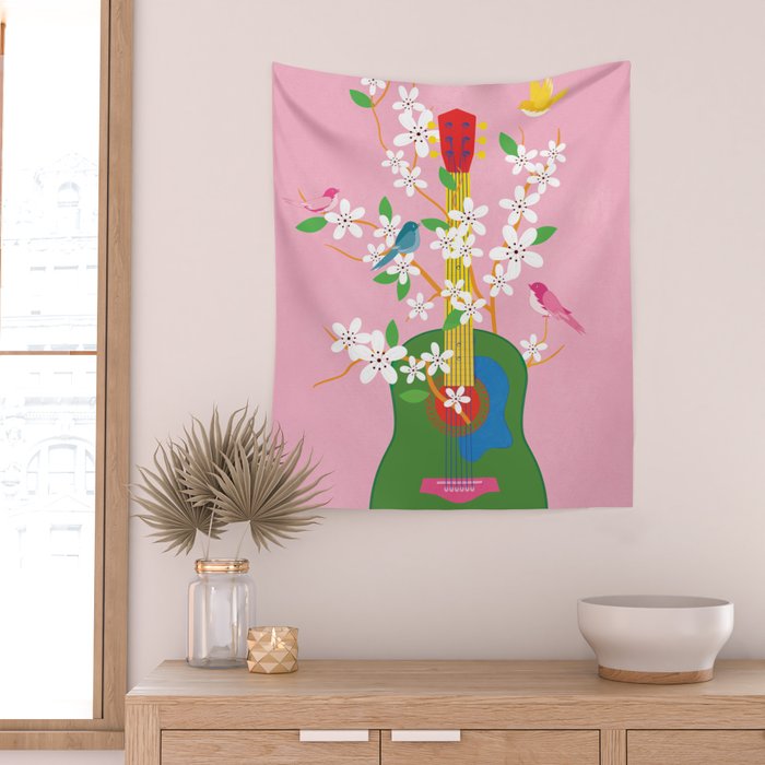 Melody in Bloom 3 Wall Tapestry Gallery Image 2