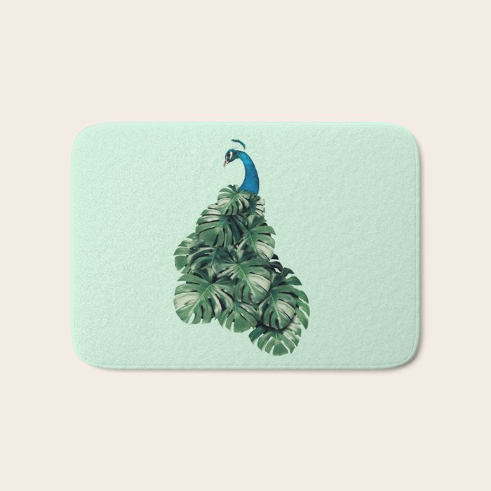 MONSTERA BIRD Bath Mat Gallery Image 1
