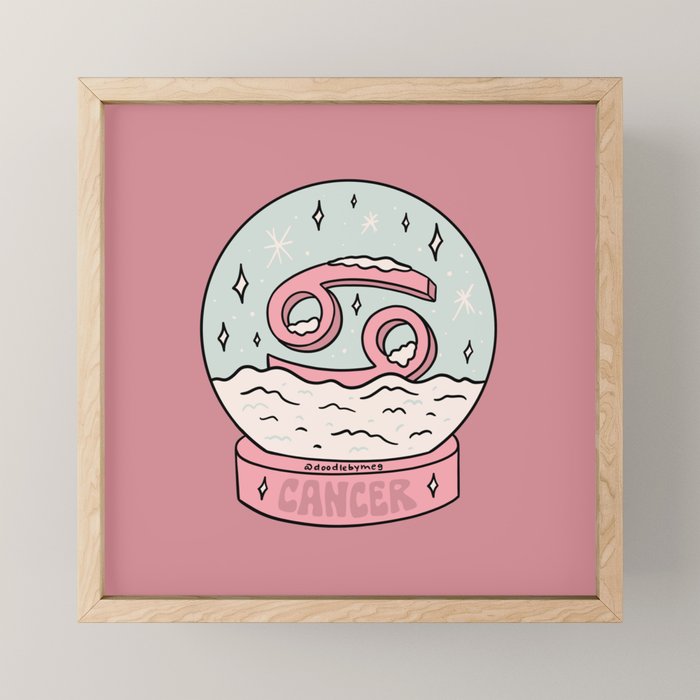 Cancer Snow Globe Mini Art Print Gallery Image 1