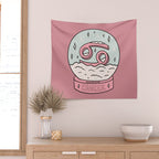 Cancer Snow Globe Wall Tapestry Gallery Image 2