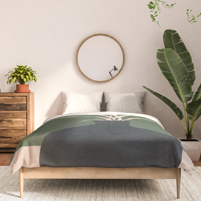 Minimal Abstract Vase Art I Comforter Gallery Image 3