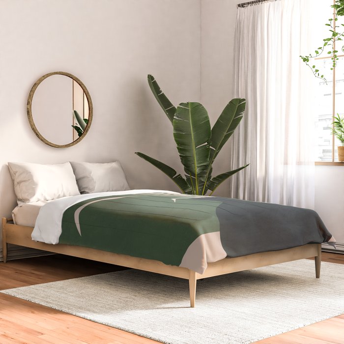 Minimal Abstract Vase Art I Comforter Gallery Image 2