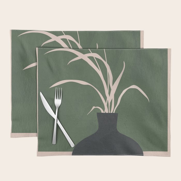 Minimal Abstract Vase Art I Placemat Gallery Image 1