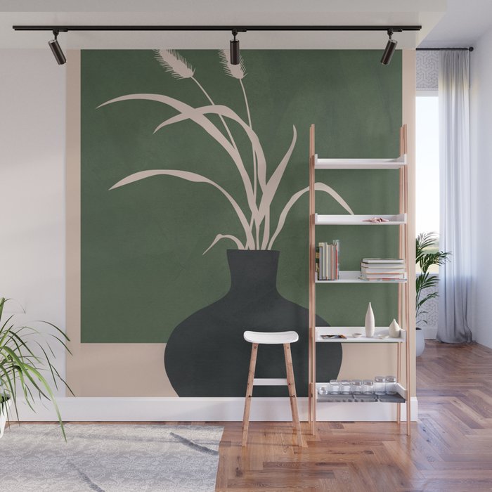 Minimal Abstract Vase Art I Wall Mural Gallery Image 1