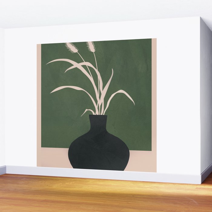 Minimal Abstract Vase Art I Wall Mural Gallery Image 2