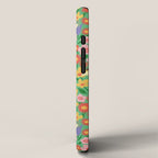 Bright Colorful Floral Meadow with Bees iPhone Case Gallery Image 2
