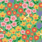 Bright Colorful Floral Meadow with Bees Coffee Mug Gallery Image 2