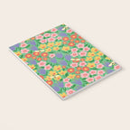 Bright Colorful Floral Meadow with Bees Notebook Gallery Image 3