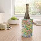 Bright Colorful Floral Meadow with Bees Wine Chiller Gallery Image 4