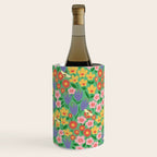 Bright Colorful Floral Meadow with Bees Wine Chiller Gallery Image 2