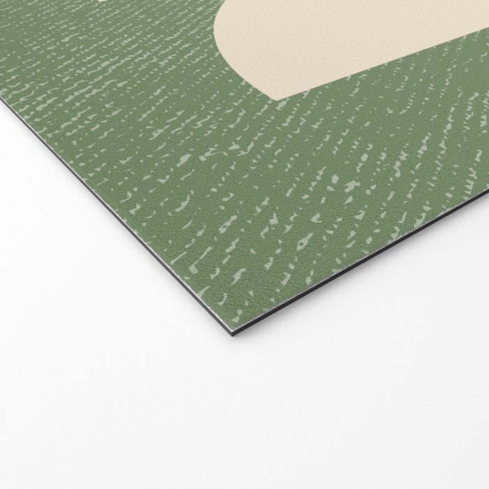 Half Circle 3 - Green Texture Welcome Mat Gallery Image 2