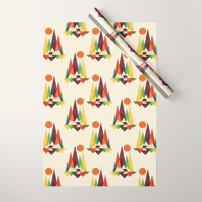 Bear In Whimsical Wild Wrapping Paper Gallery Image 1