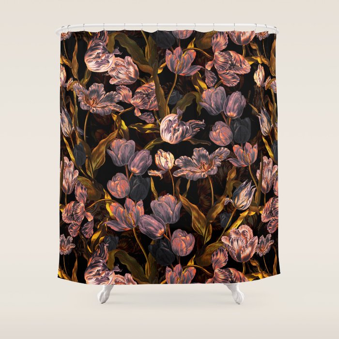 Magic Tulips Pattern II Shower Curtain Gallery Image 1