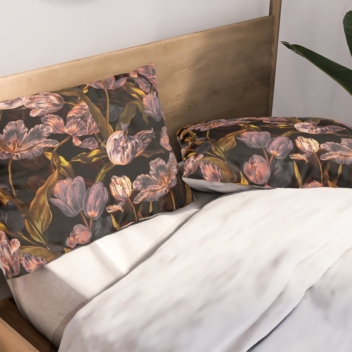 Magic Tulips Pattern II Pillow Sham Gallery Image 2