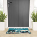 Ski Jackson Hole Wyoming Vintage Ski Poster Welcome Mat Gallery Image 3