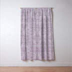 Vintage chic violet lilac floral damask pattern Window Curtain Gallery Image 3