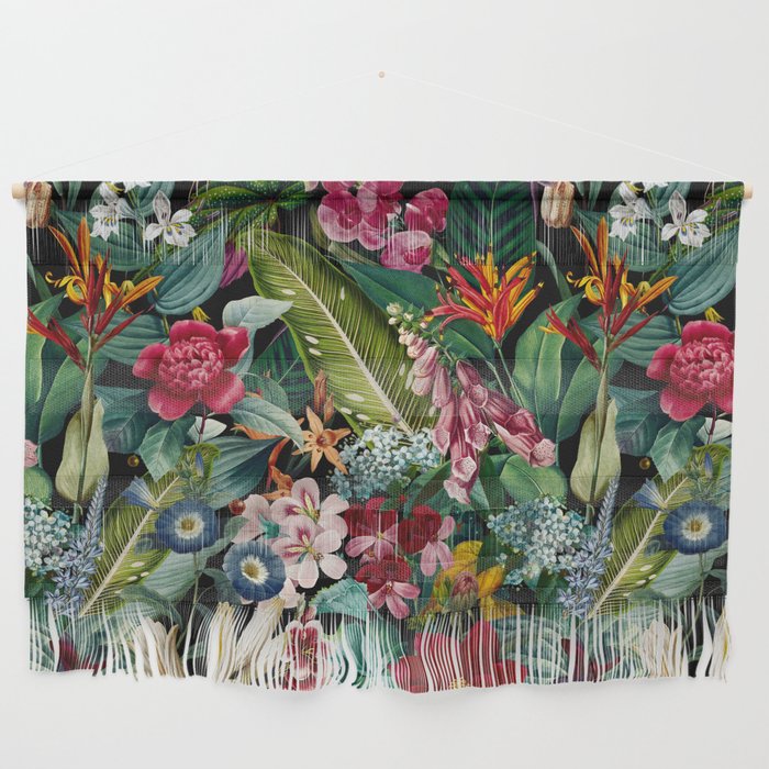 Chintzy Florals - Night Wall Hanging Gallery Image 1