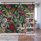 Chintzy Florals - Night Wall Mural Gallery Image 1