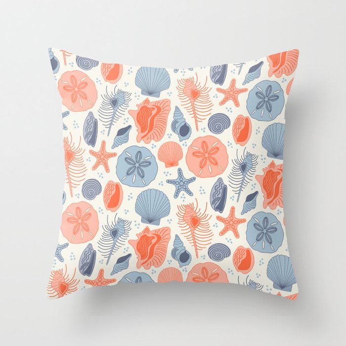 She Sells Seashells Throw Pillow Gallery Image 1