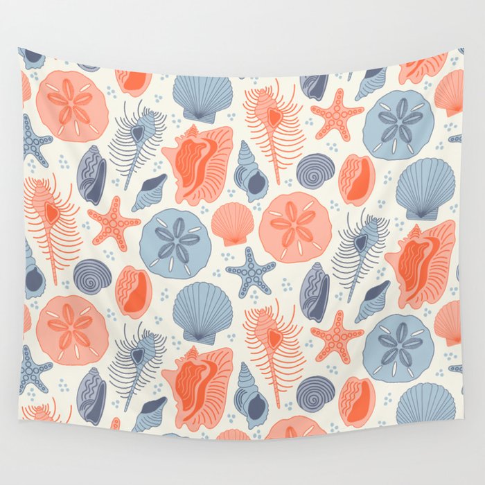 She Sells Seashells Wall Tapestry Gallery Image 1