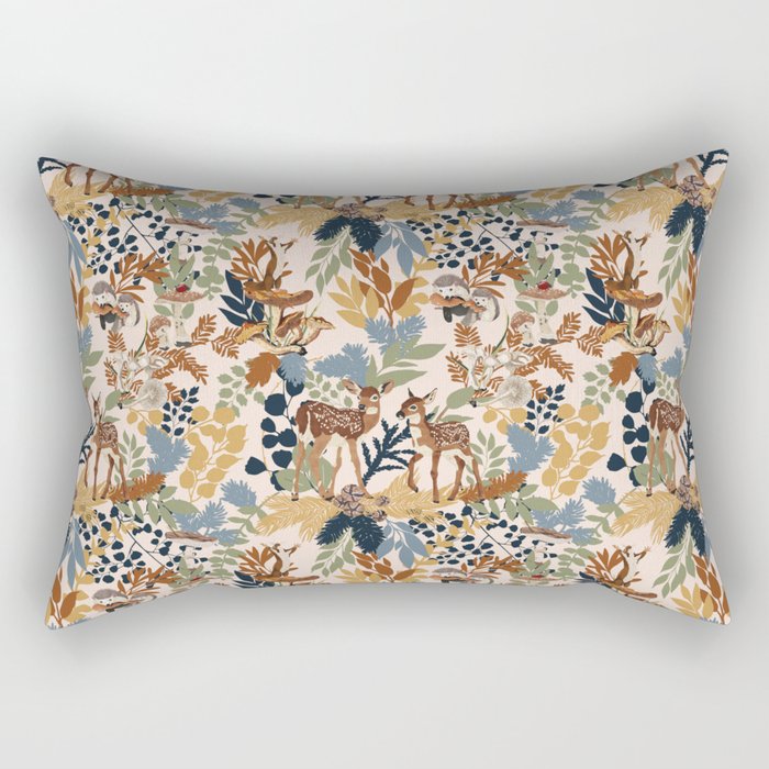Colorful Forest Animals A Rectangular Pillow Gallery Image 2