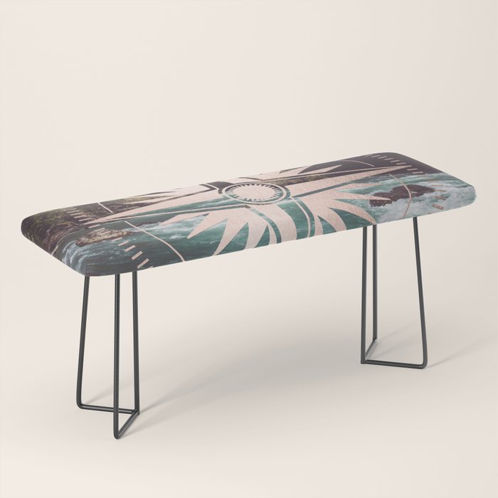 Rose Gold River Compass Bench Gallery Image 1