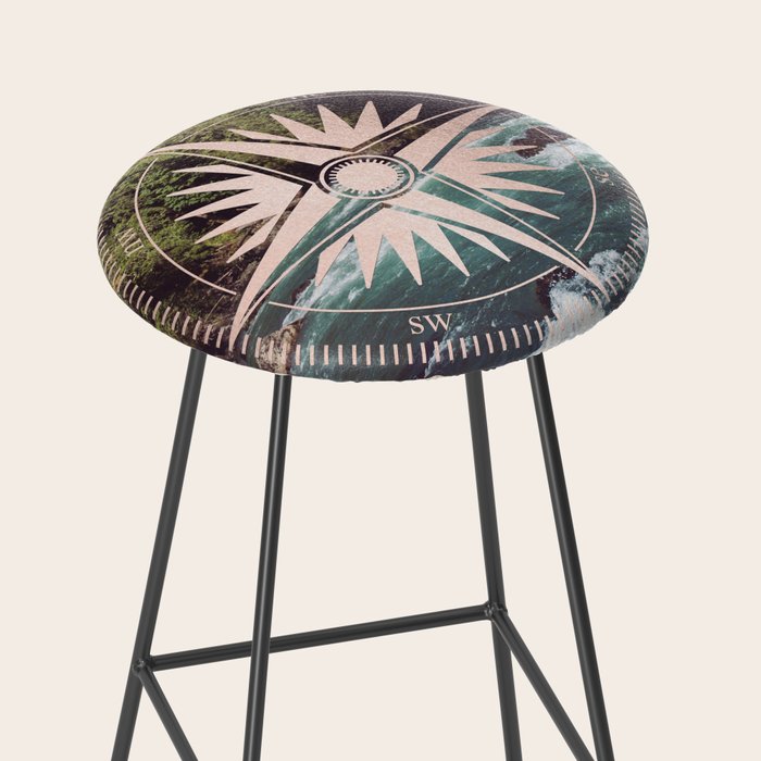Rose Gold River Compass Stool Gallery Image 2