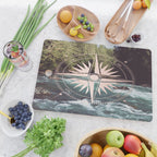 Rose Gold River Compass Cutting Board Gallery Image 2