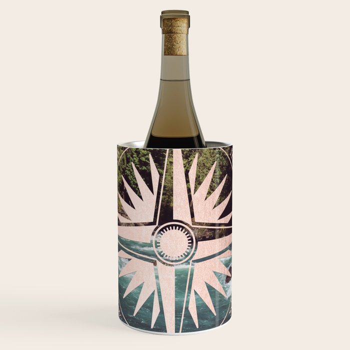 Rose Gold River Compass Wine Chiller Gallery Image 1