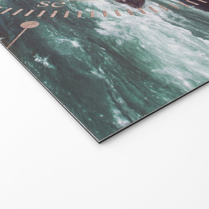 Rose Gold River Compass Welcome Mat Gallery Image 2