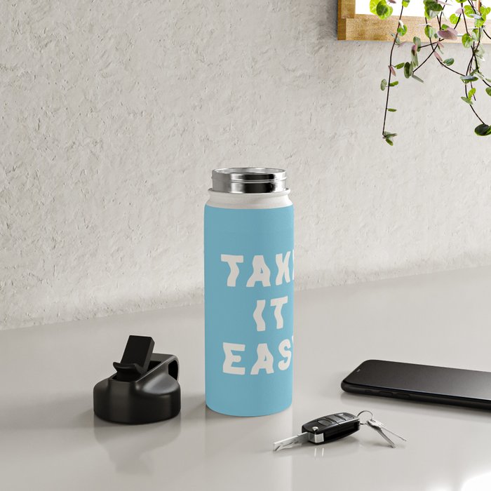 Take It Easy Sky Blue Water Bottle Gallery Image 4