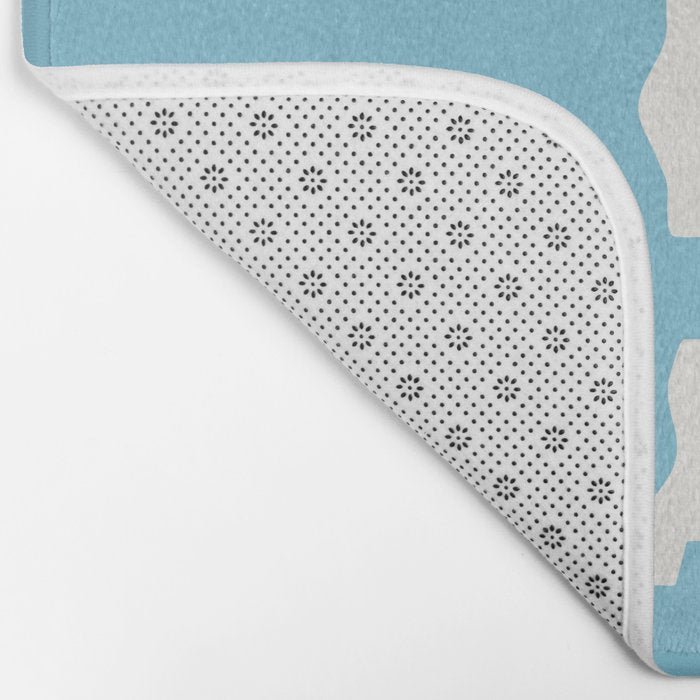 Take It Easy Sky Blue Bath Mat Gallery Image 2