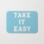 Take It Easy Sky Blue Bath Mat Gallery Image 1