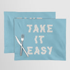 Take It Easy Sky Blue Placemat Gallery Image 1